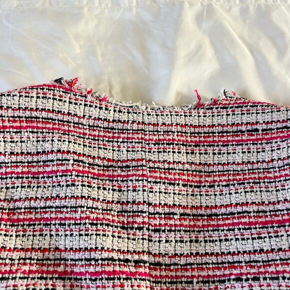 Rebecca Taylor Striped Tweed Double Breasted Blazer Jacket Wmns 10 Career Office - Picture 10 of 14